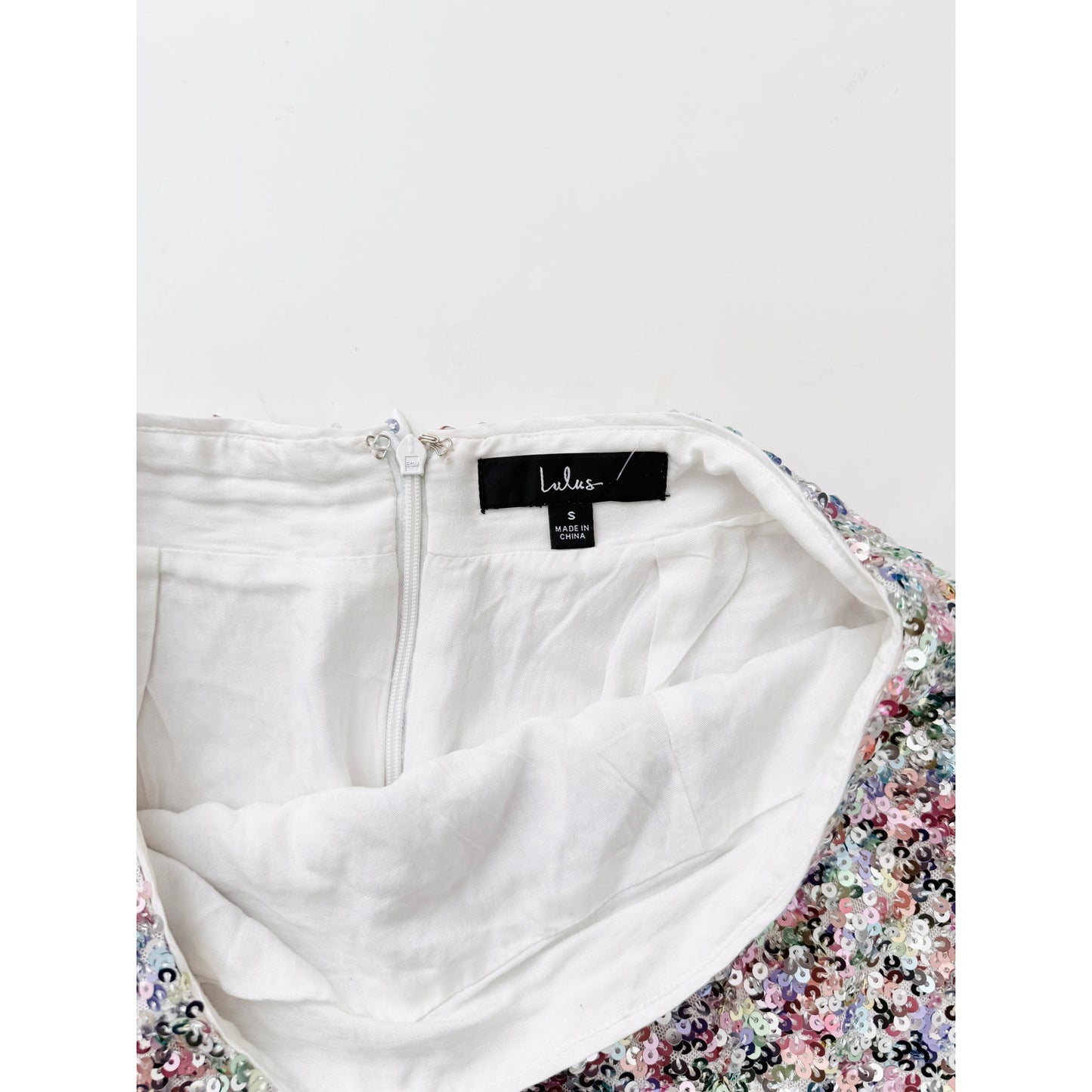 Lulu's colorful sequin mini skirt - size small