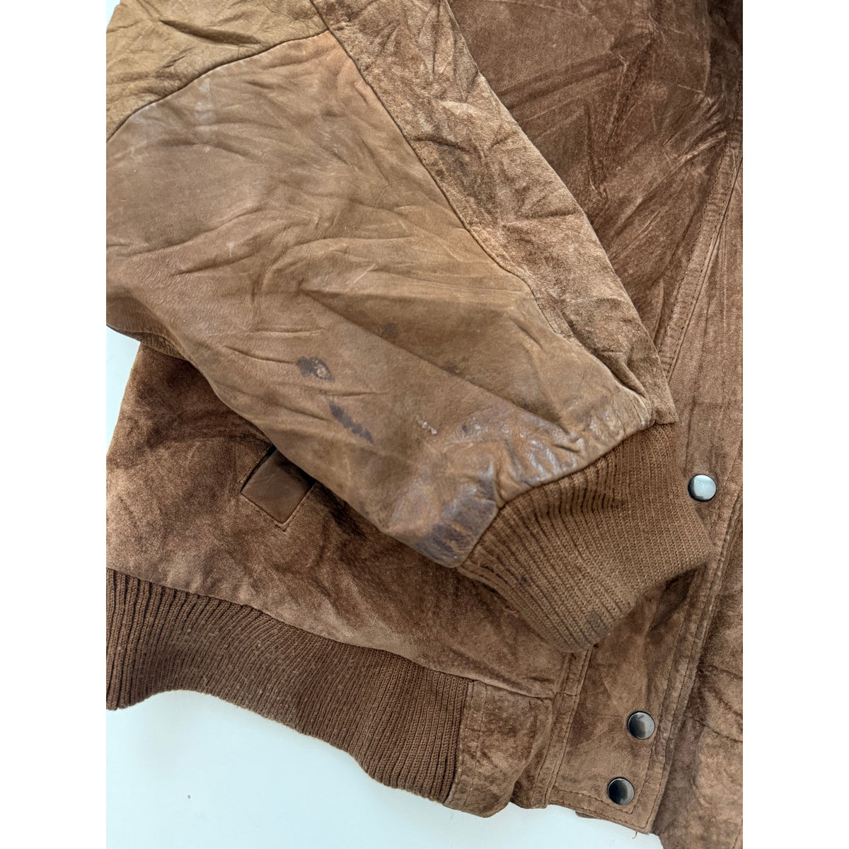 Vitnage ADA brown leather bomber jacket - size medium