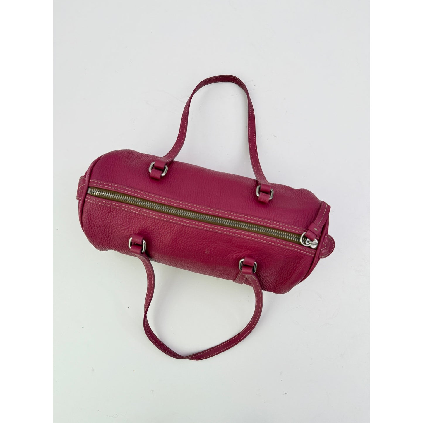 Vintage Dooney & Bourke pink barrel shoulder bag