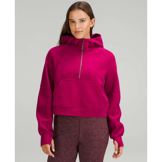 Lululemon pomegranate scuba 1/2 zip hoodie- Size XS/S