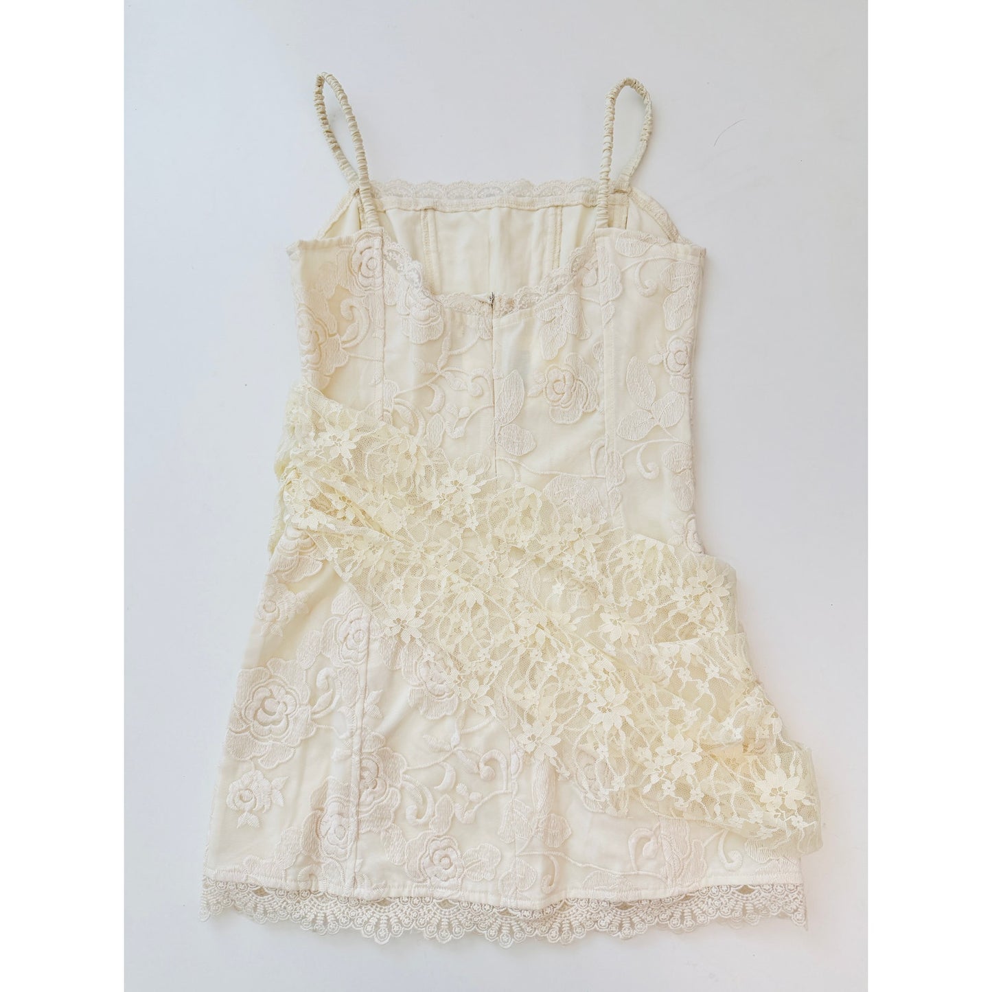 Peppermayo white lace knockout mini dress- size 2