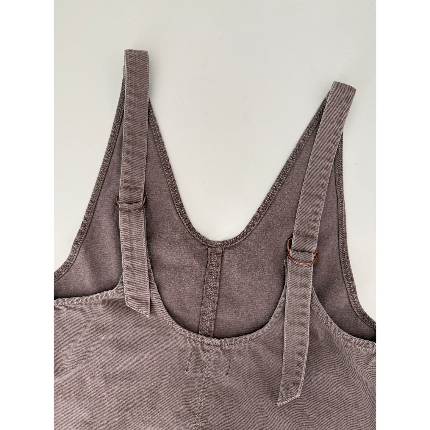 Free people brown high roller short overalls - size medium