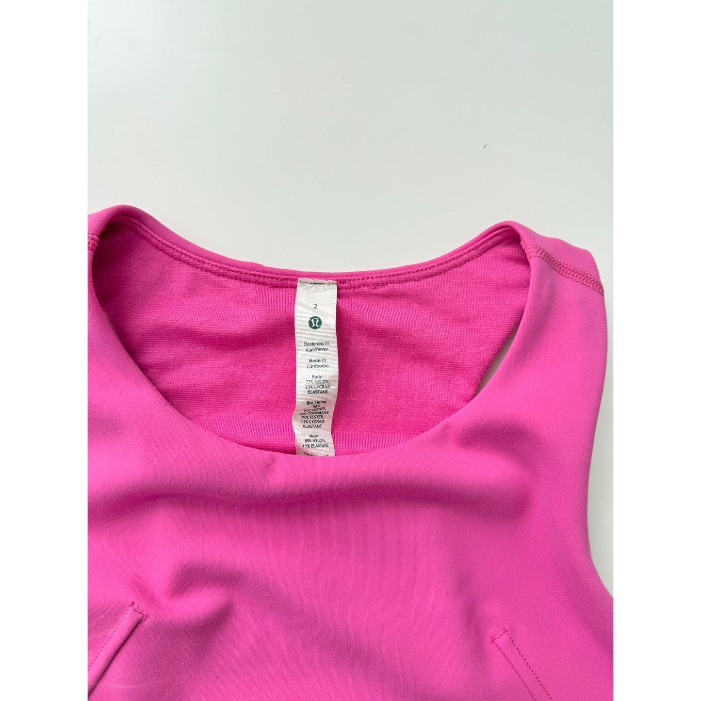Lululemon Invigorate Training Tank Top - size 2