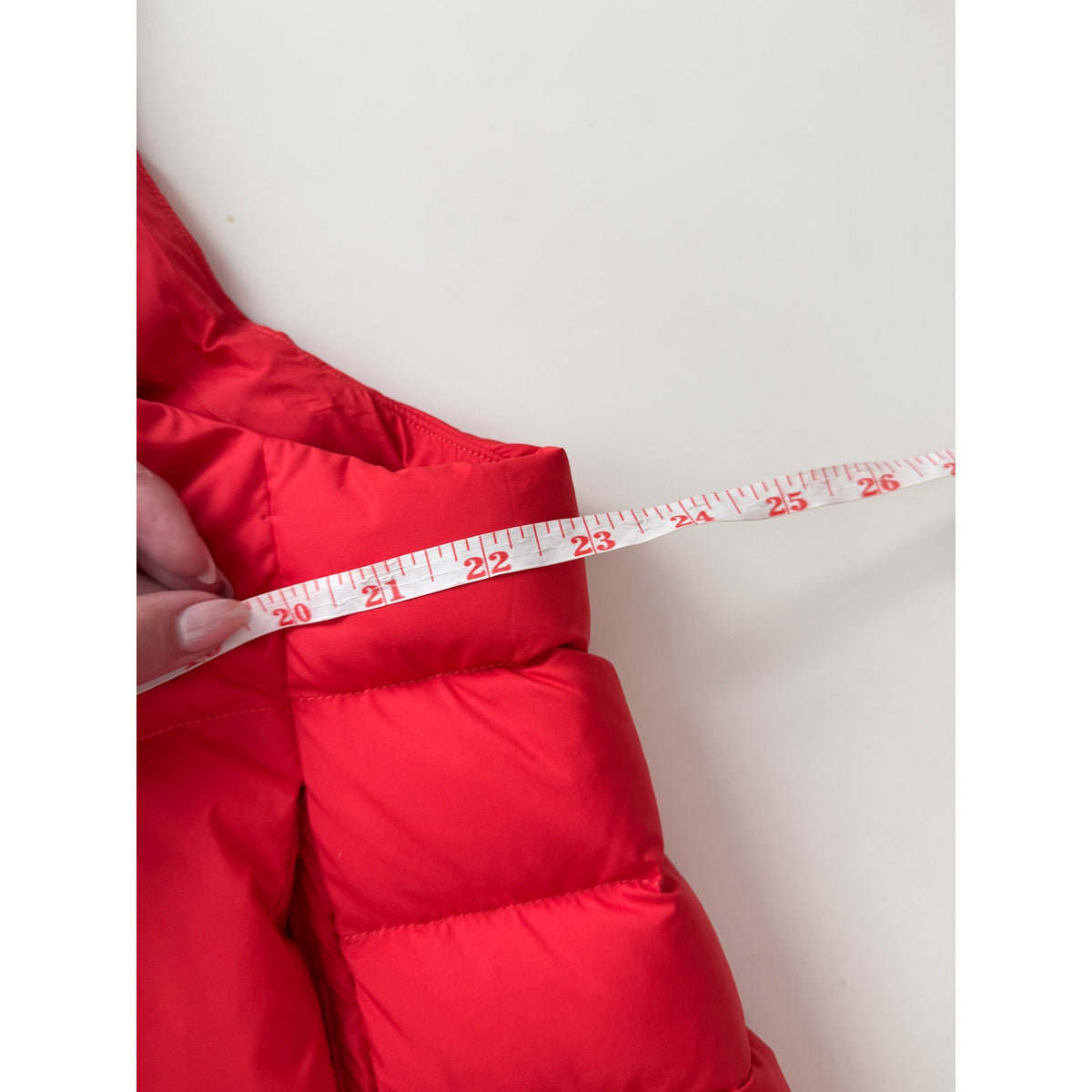 lululemon red puffer vest - size XS