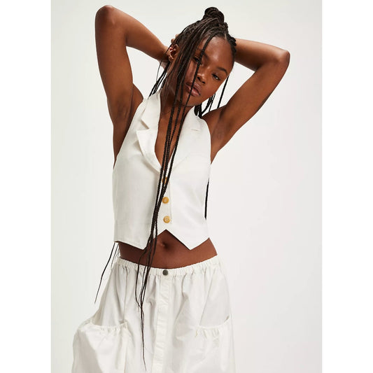 Free People desk to dinner halter vest - size medium