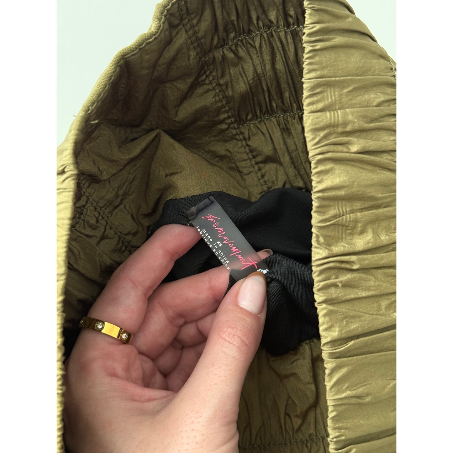 Free People Movement the way home olive green shorts - size XS