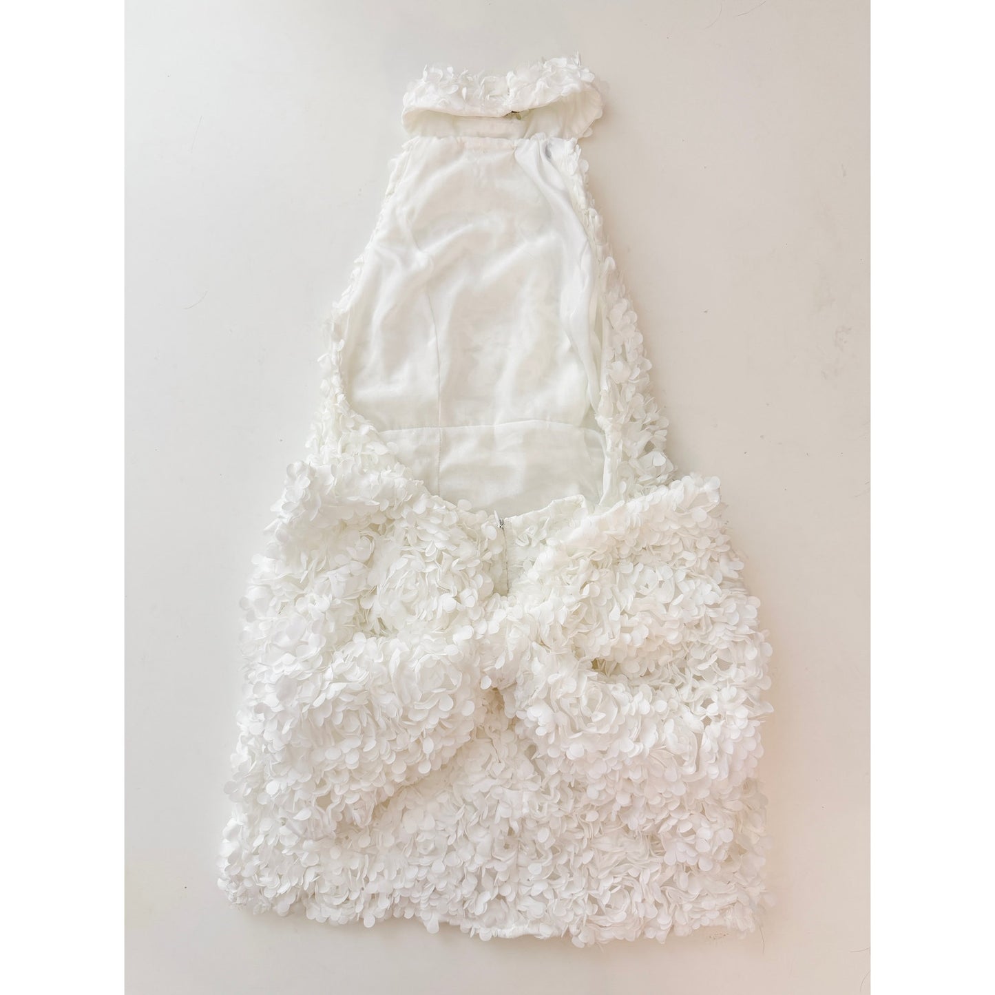 Klesis open back bow halter mini dress - size small
