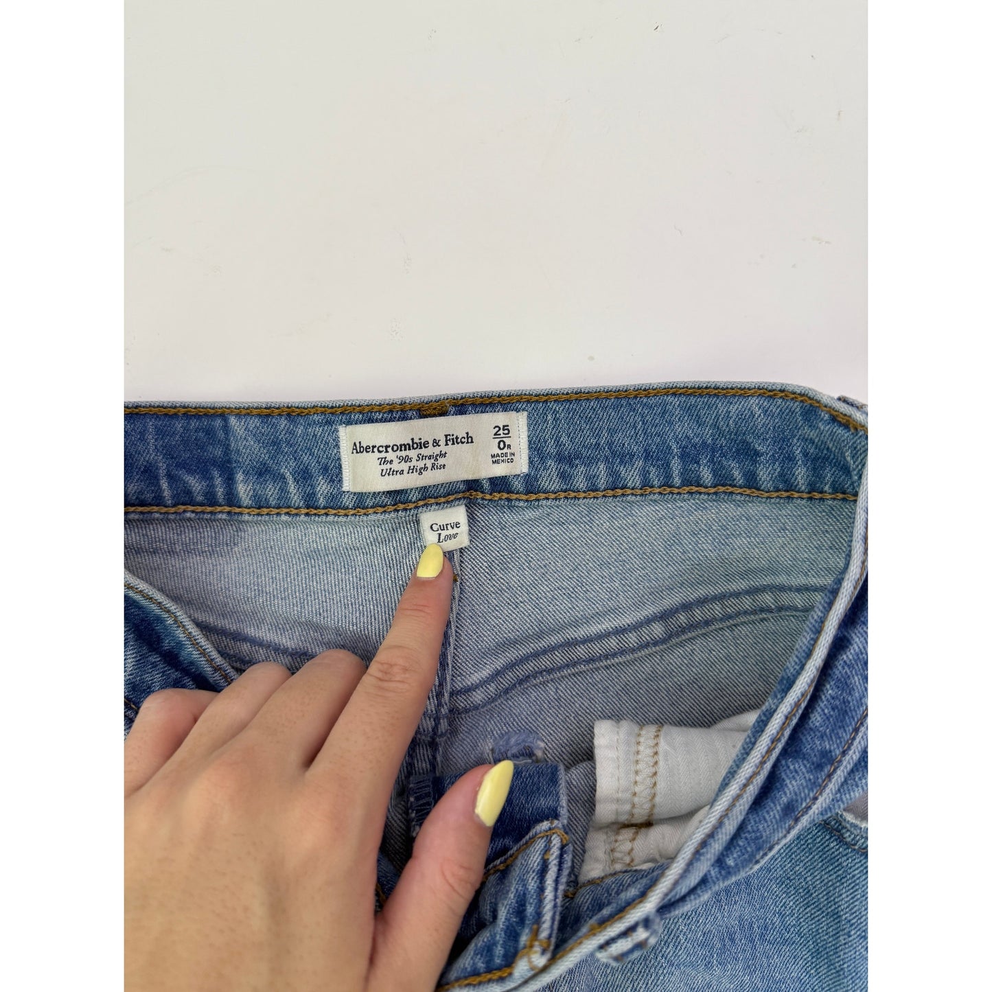 Abercrombie 90's straight ultra high - curve love 0/25 regular