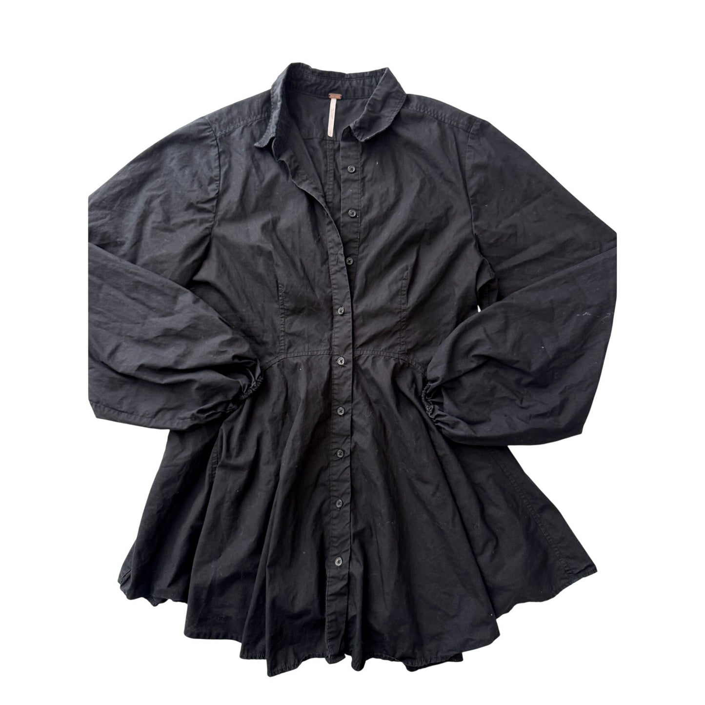 free people freya poplin cotton mini dress - size small