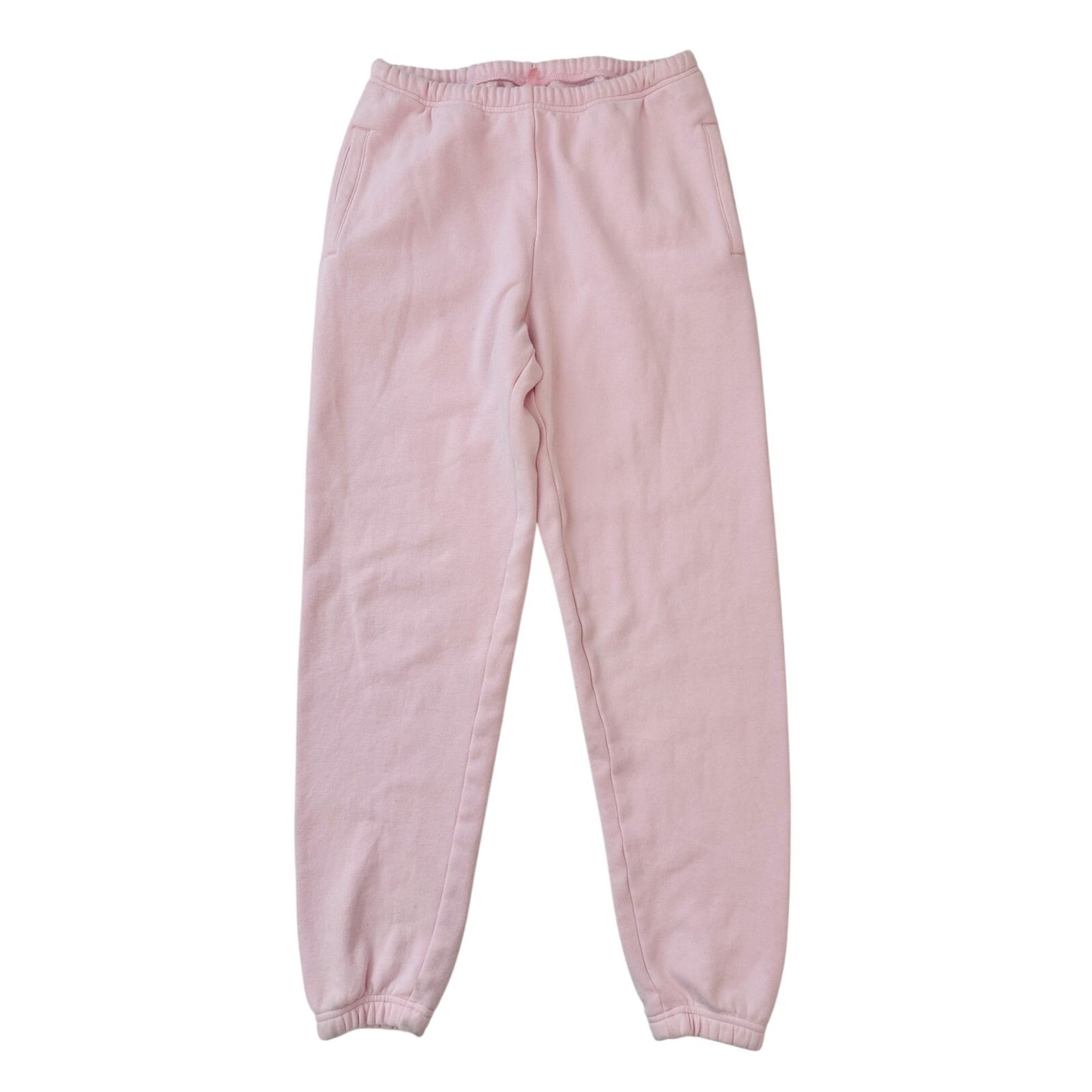 Skims pink cotton fleece joggers - size XS