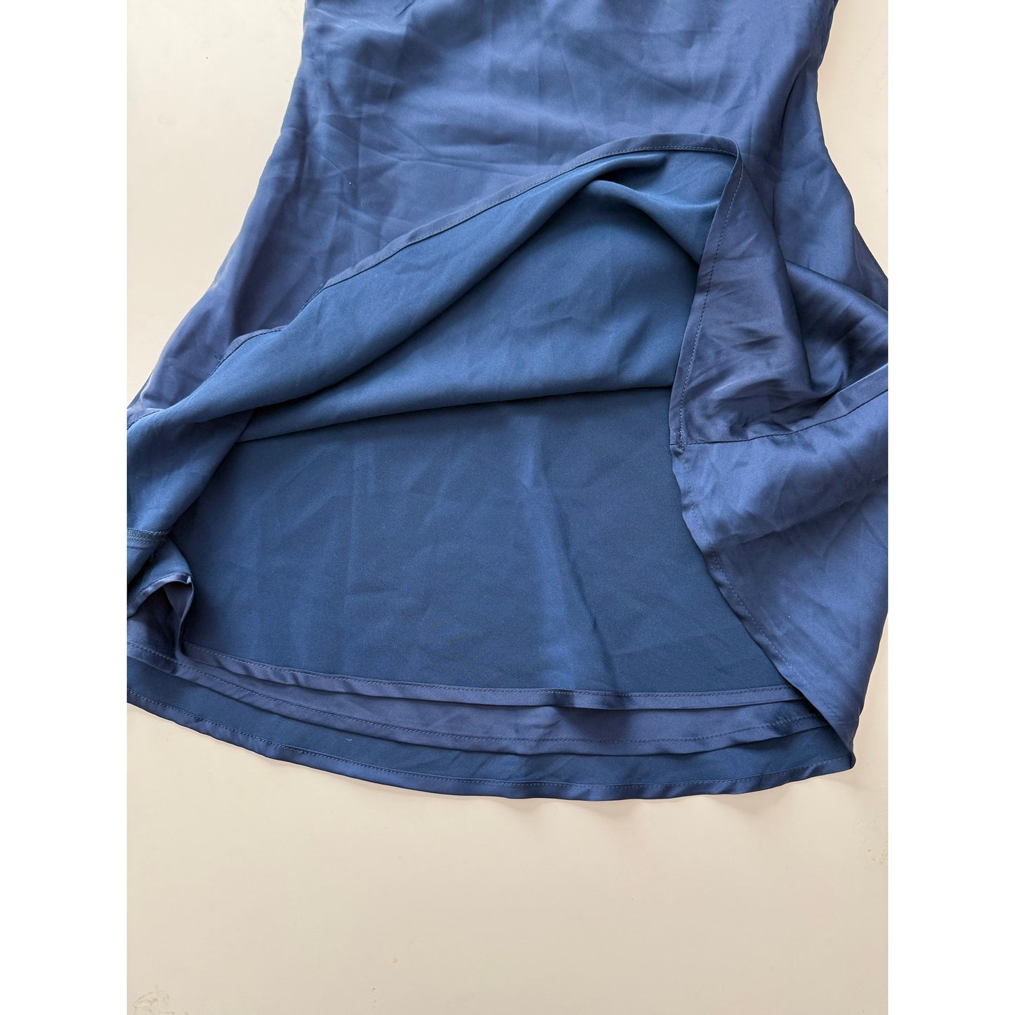 Babyboo navy rhinestone halter mini dress - size small