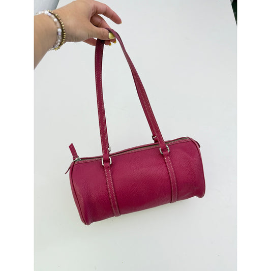 Vintage Dooney & Bourke pink barrel shoulder bag