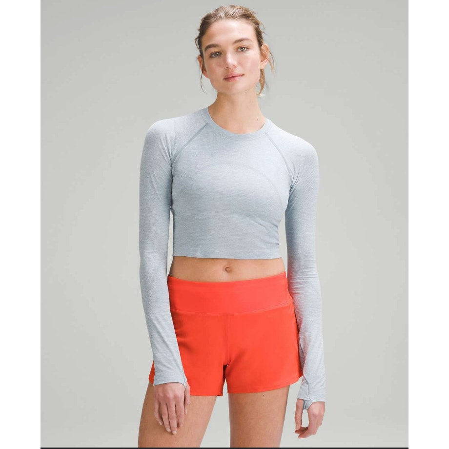 Lululemon cropped swifty tech long sleeve - size 0