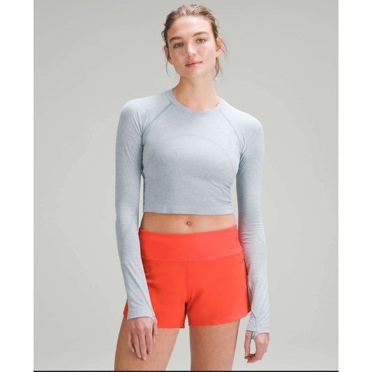 Lululemon cropped swifty tech long sleeve - size 0