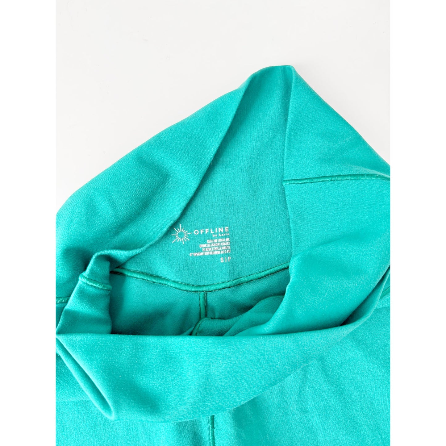 Aerie green athletic crossover biker set - size small