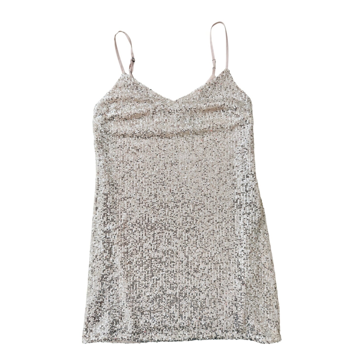 Banana Republic silver sequin mini dress - size 4
