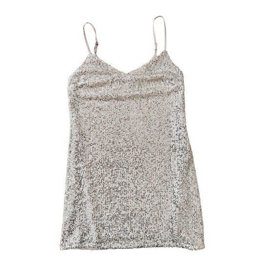 Banana Republic silver sequin mini dress - size 4