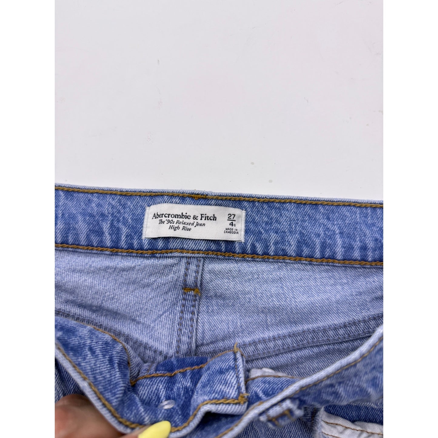 Abercrombie 90's relaxed jean high rise - 4/27 regular