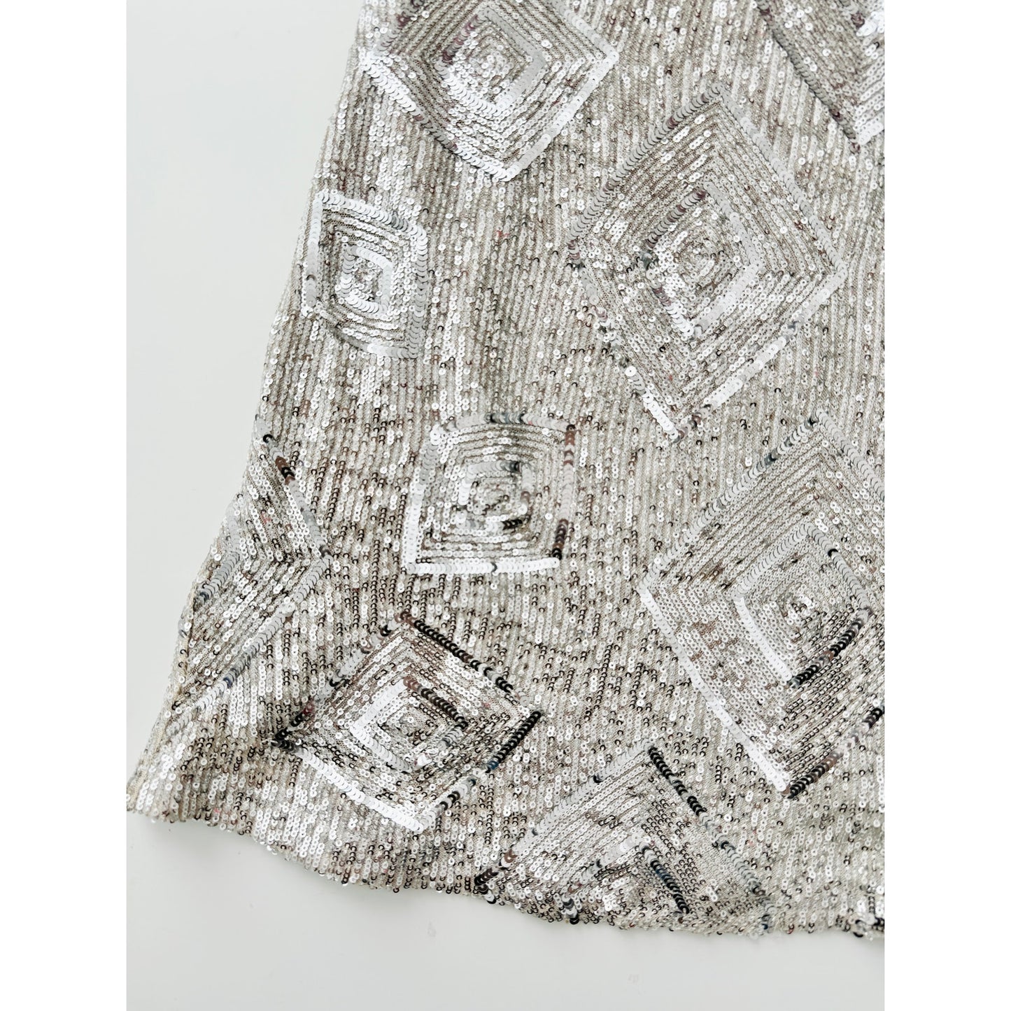 skies are blue silver sequin mini dres - size small