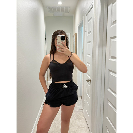Free People Movement black high rise shorts - Size small