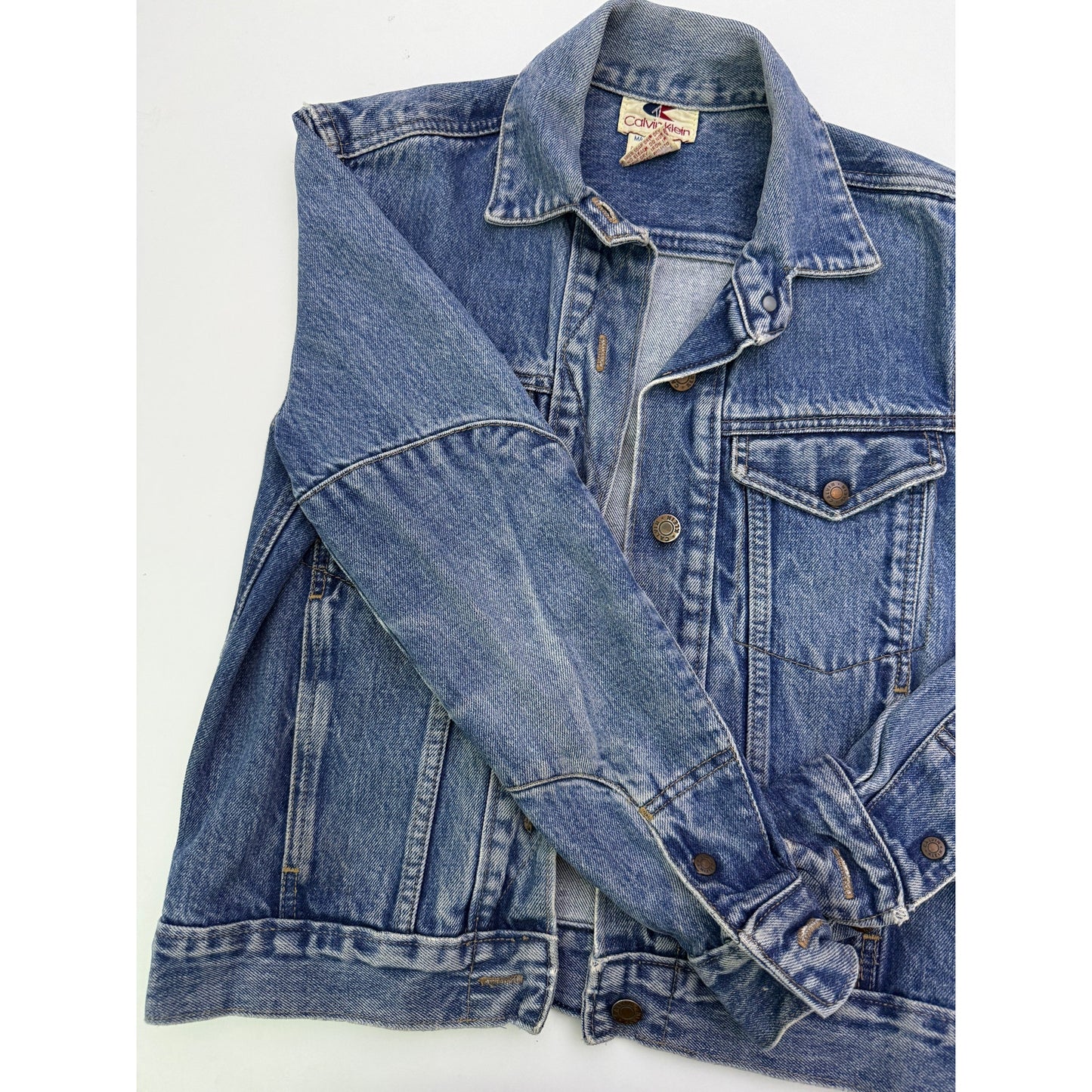 vintage calvin klein denim jacket - size small