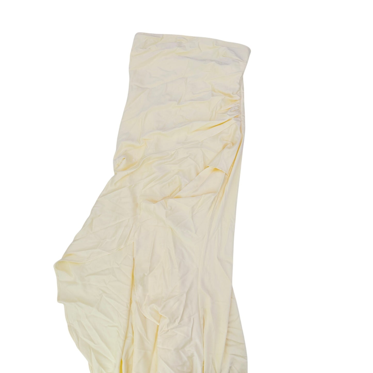 Peppermayo bodie satin yellow maxi dress - size large