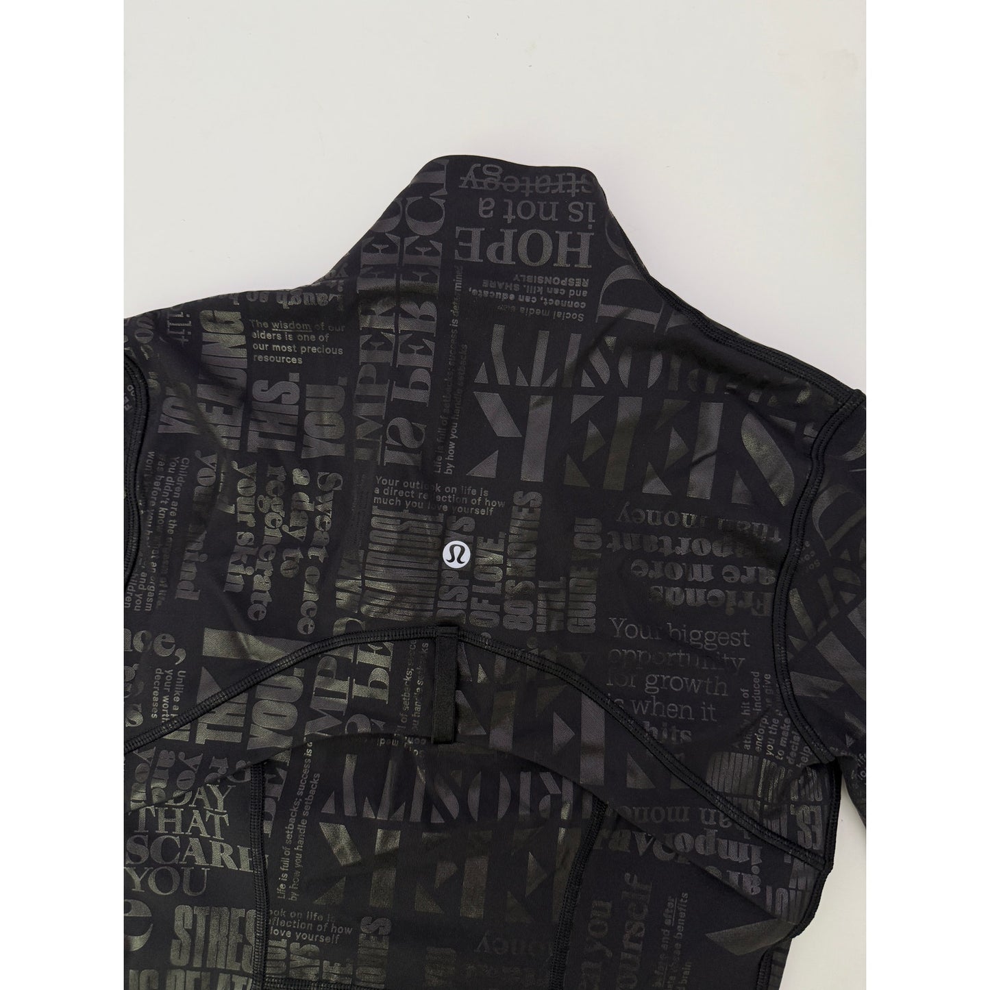 Lululemon foil black define jacket - 20YR Manifesto - size 4