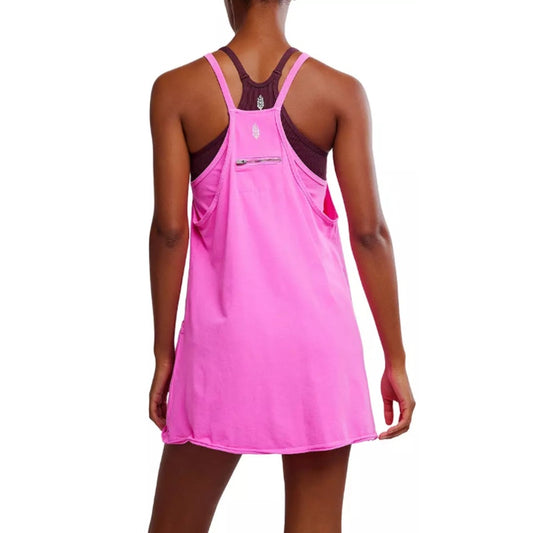 Free People hot pink hot shot mini dress - size large