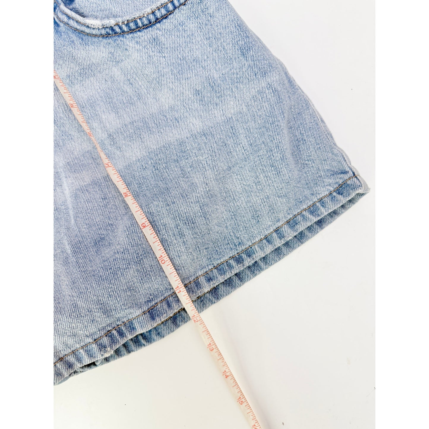 Free people denim mini skirt with shorts - size 26