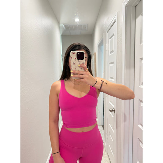 lululemon sonic pink align tank - size 2
