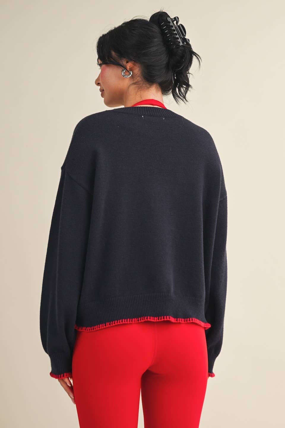 Patriotic Dachshund Embroidered Sweater