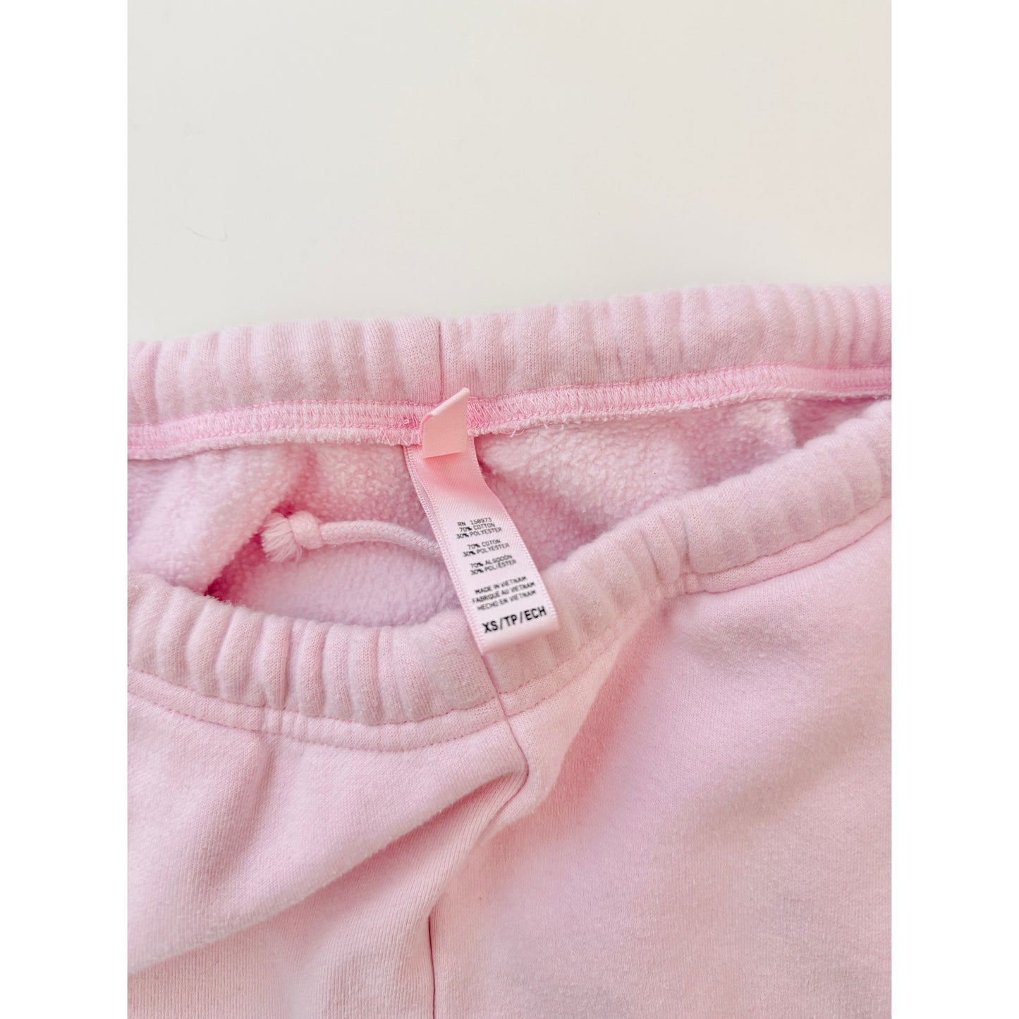 Skims pink cotton fleece joggers - size XS