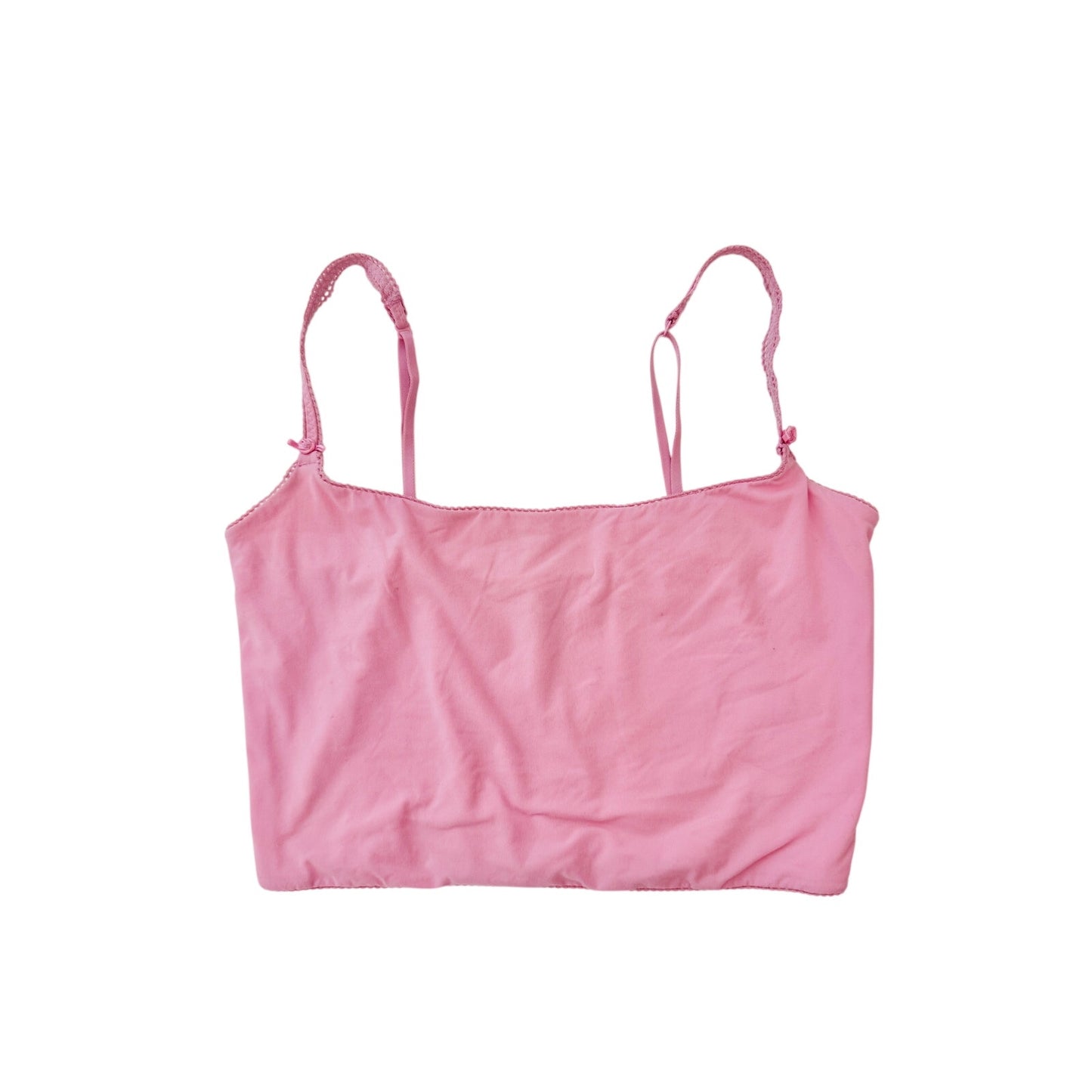 skims pink fits everybody cropped tank top - size medium