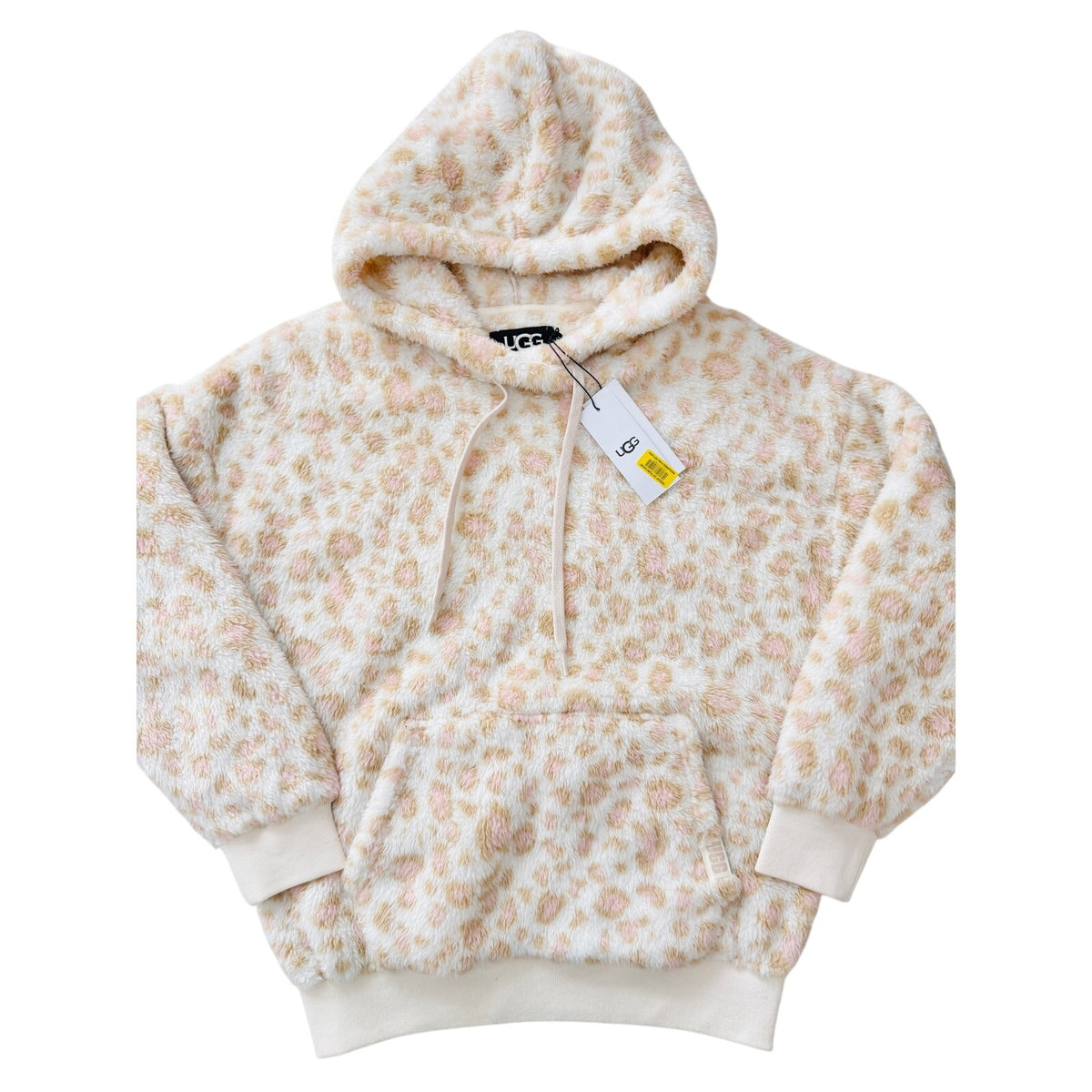 Ugg sherpa leopard print hoodie - size XS