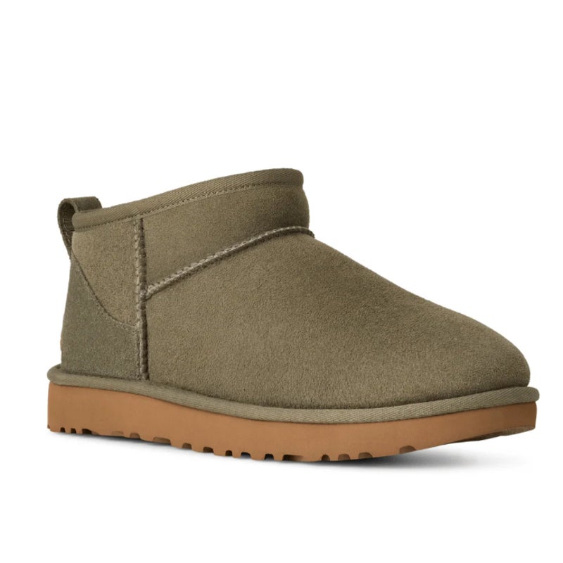 UGG green ultra mini boots - size women's 8
