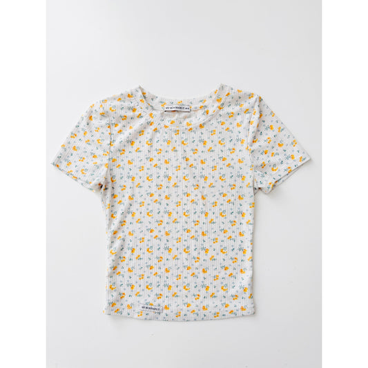 My mum made it yellow floral matching set size xs/s