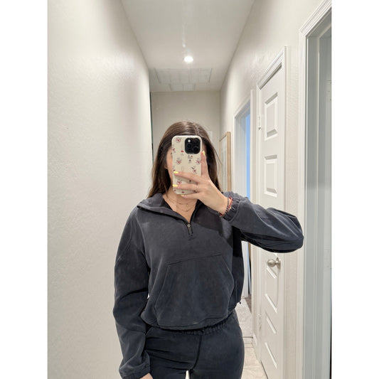 Lululemon brushed softreme half zip  - size 6