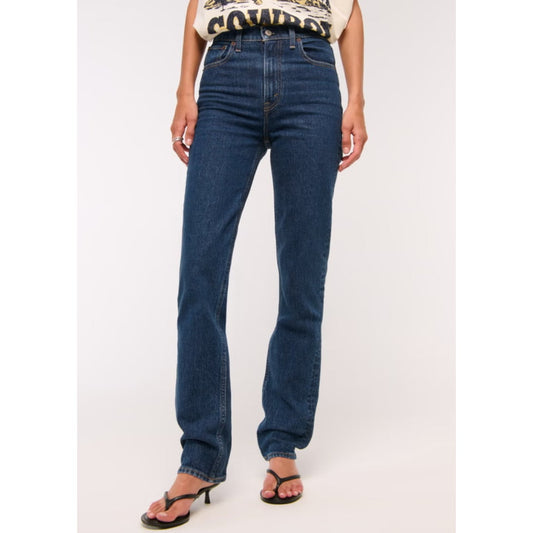 Abercrombie 90's straight high rise - curve love 4/27 regular