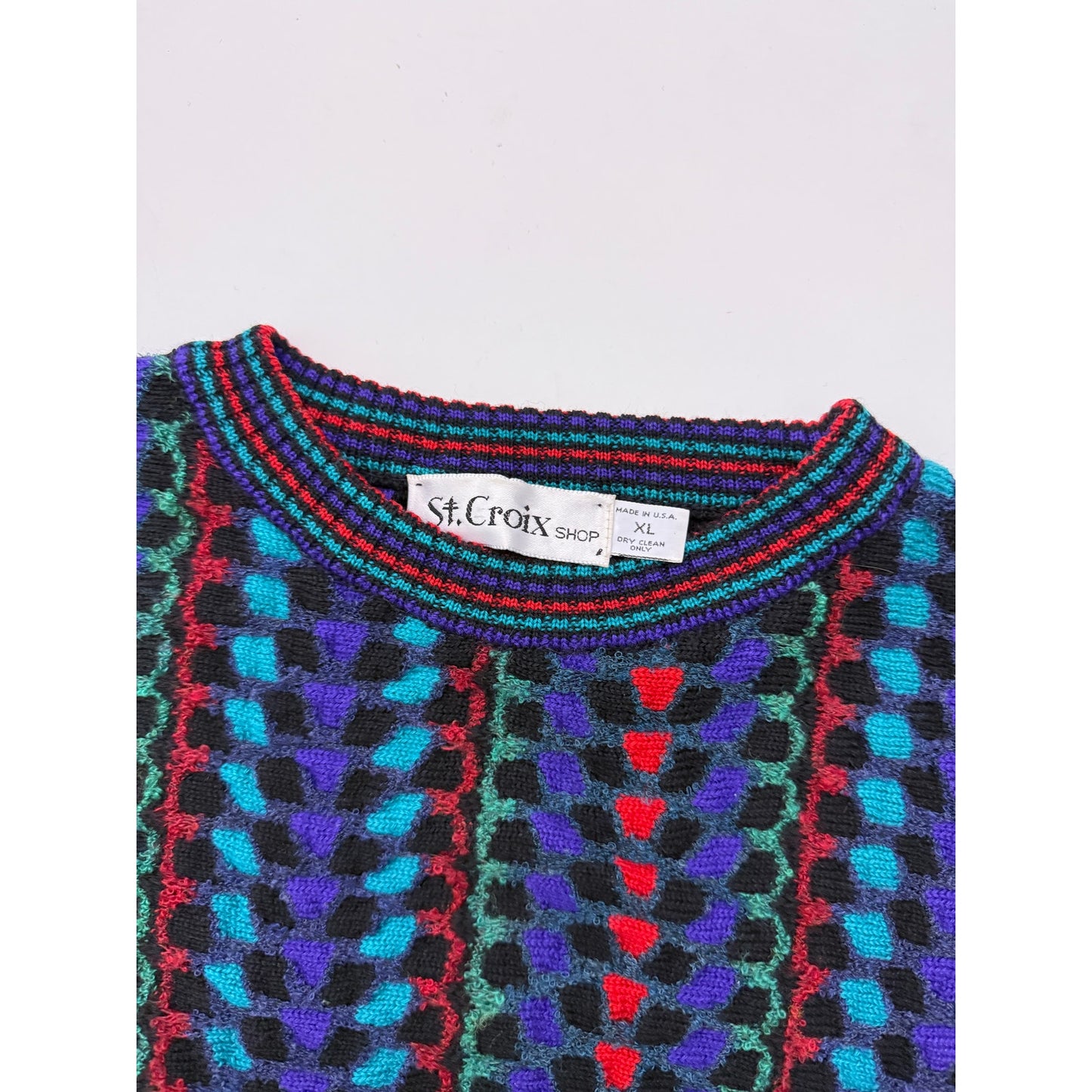 Vintage St. Croix knit sweater - size XL