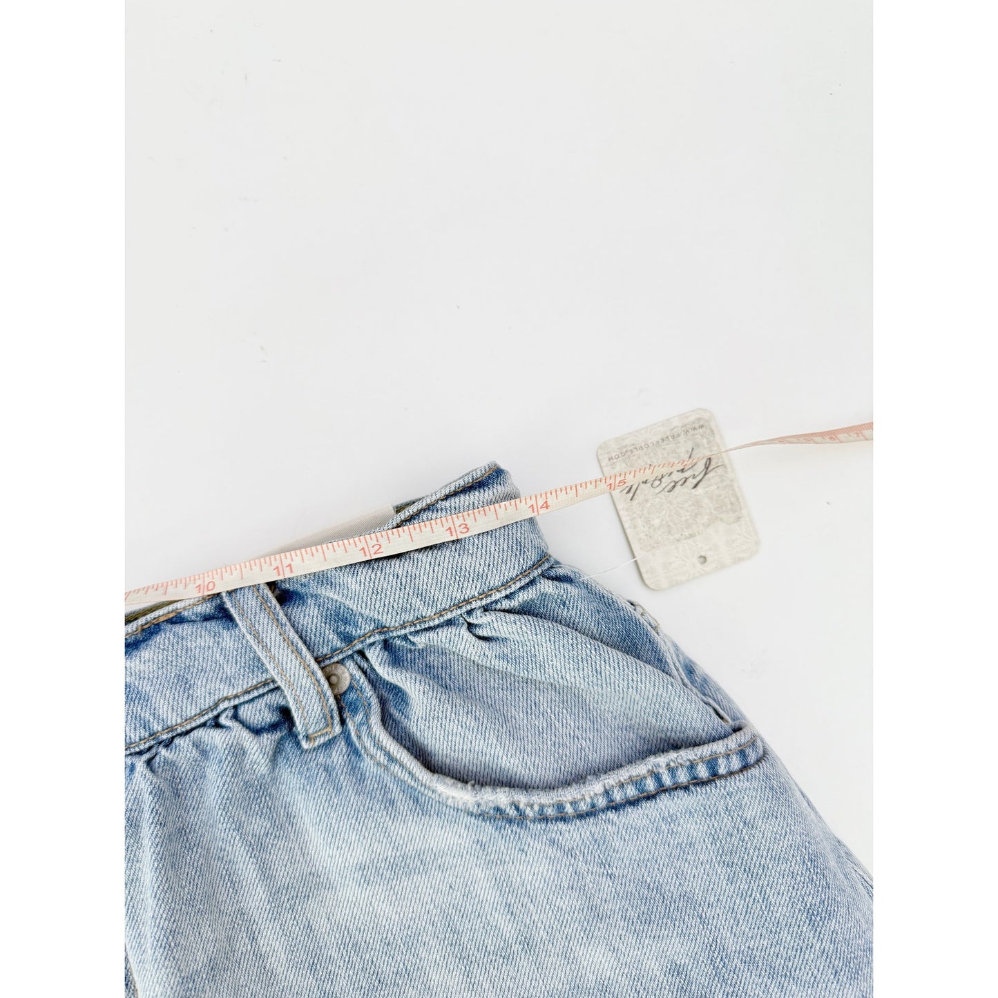 Free people denim mini skirt with shorts - size 26