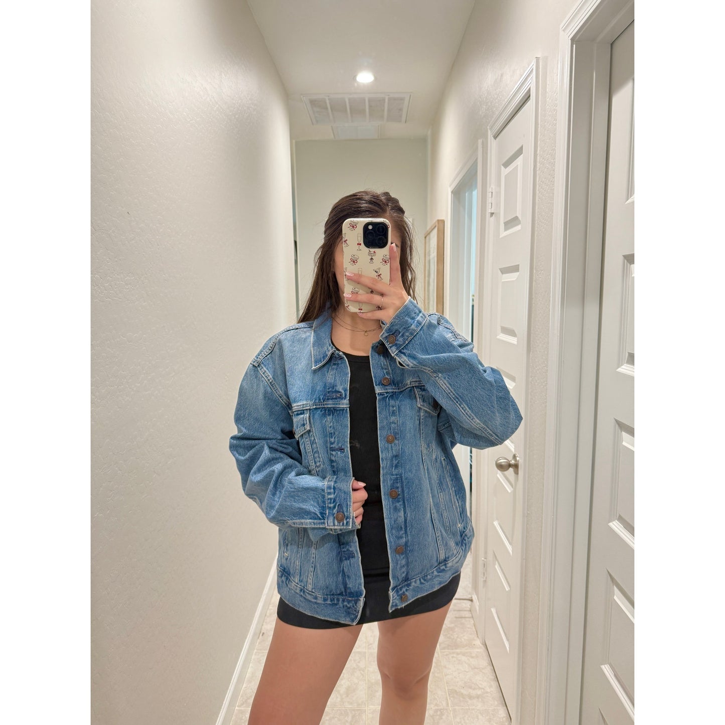 new calvin klein denim trucker jacket - size 2X