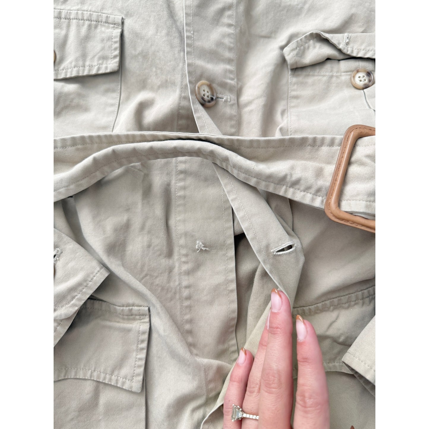 Vintage abercrombie and fitch safari utility jacket - size small