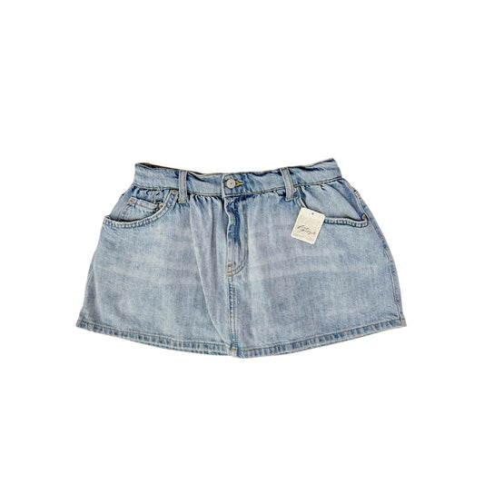 Free people denim mini skirt with shorts - size 26