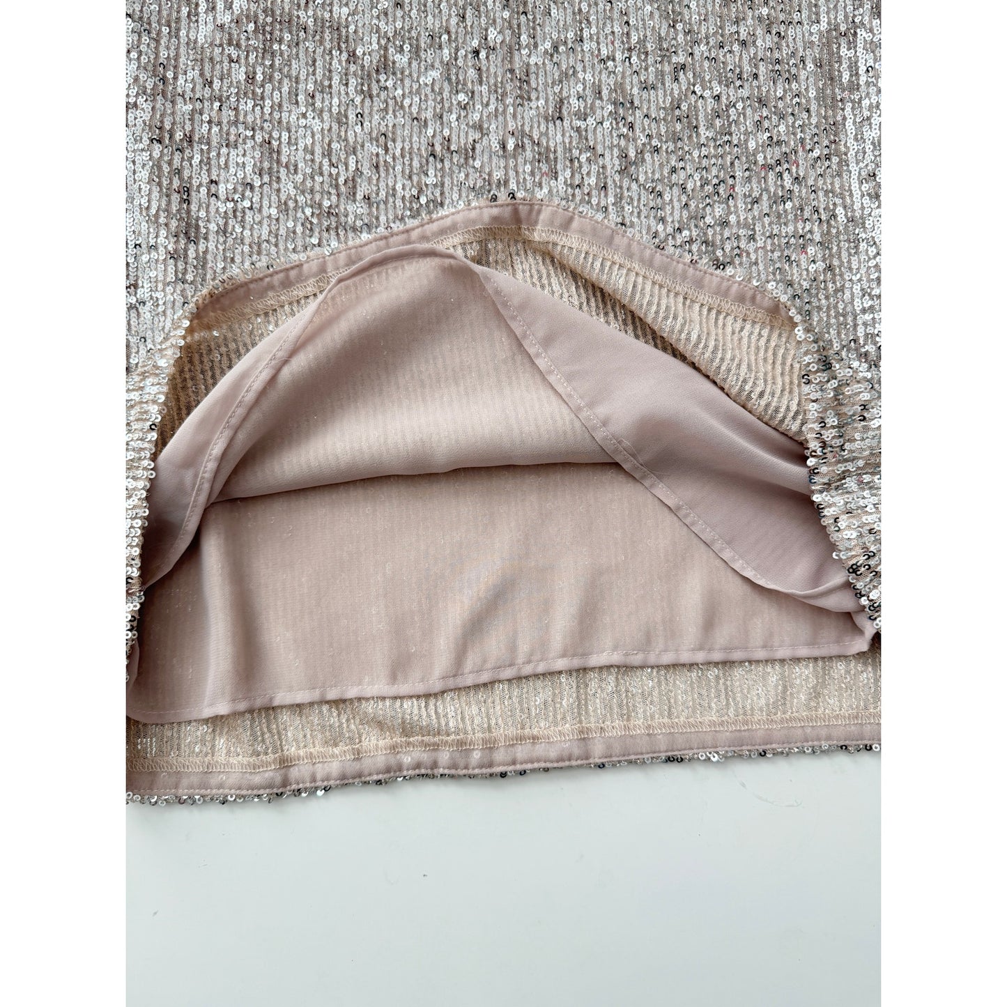 Banana Republic silver sequin mini dress - size 4