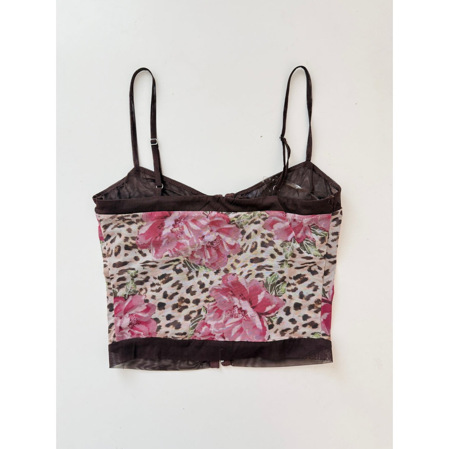 princess polly animal print corset tank top - size 4