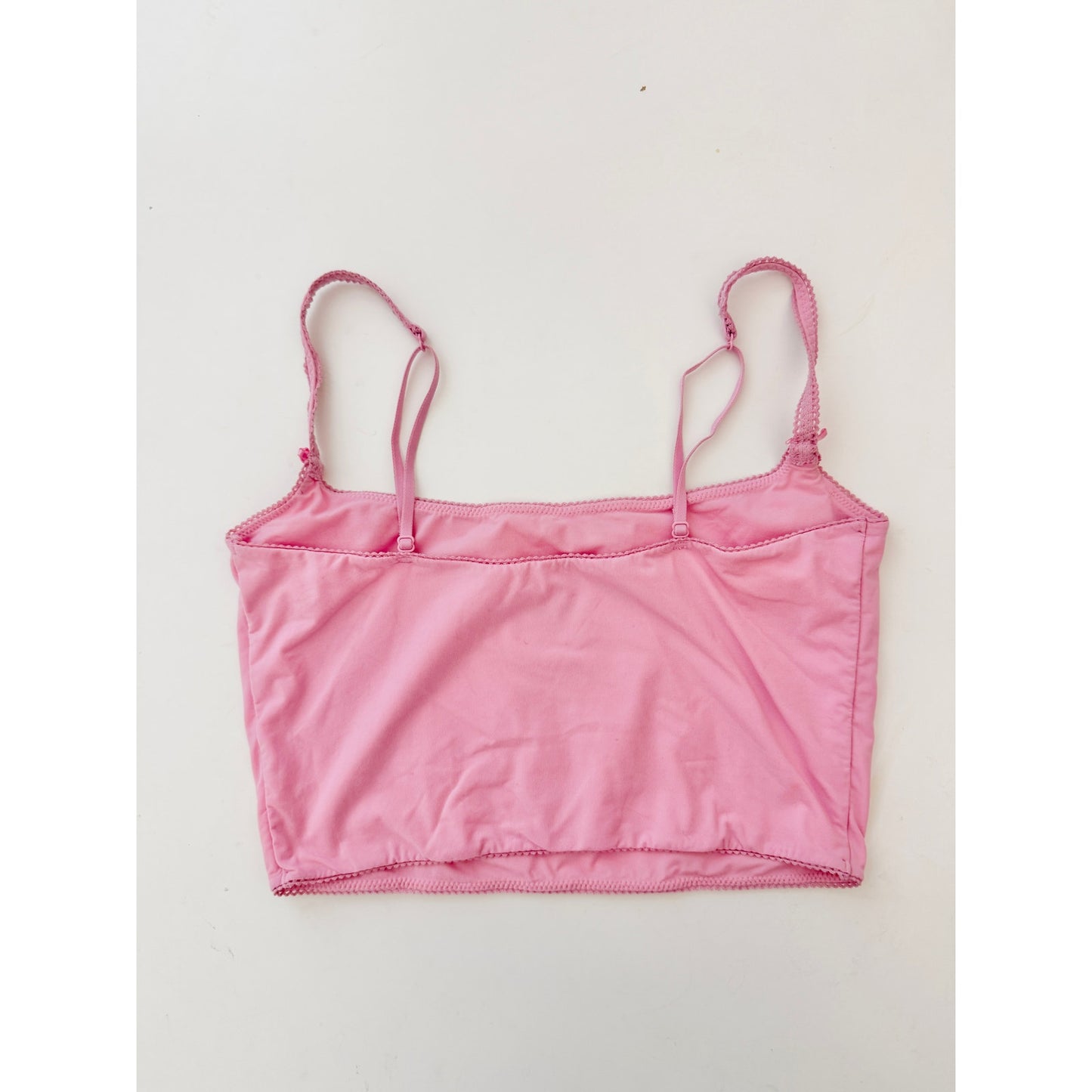 skims pink fits everybody cropped tank top - size medium